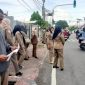 Anggota Satpol-PP Kota Ternate Sosislisasi Perda Nomor 4 Tahun 2014 Tentang Ketertiban Umum di Lampu Merah Kelurahan Takoma