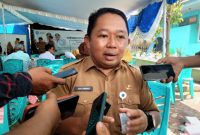 Kepala Bappelitbangda Kota Ternate Rizal Marsaoly saat Diwawancarai oleh Wartawan di Musrenbang Kecamatan Ternate Utara. (Ata)