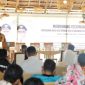 Wali Kota Ternate M. Tauhid Soleman Memberi Sambutan di Musrenbang Kecamatan Ternate Barat. (Ongki)