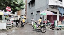 Tanda Larangan Masuk, Kelurahan Gamalama. (Rakyatmu)