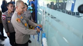 Kapolda Malut Irjen Pol Midi Siswoko Saat Meresmikan Gedung Satpas SIM Polres Halmahera Barat (Humas for Rakyatmu)