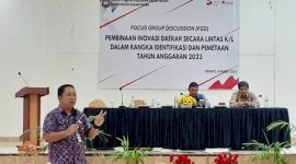 Kepala Bappelitbangda Kota Ternate Rizal Marsaoly Diundang Sebagai Pembicara Dalam FGD Daerah Inovatif. (Rakyatmu)