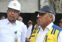 Rus'an M. Nur Taib Semenjak Menjadi Kepala Balai, Ia Bersama Menteri PUPR Basuki Hadimuljono. (Fb: Rusan Taib)
