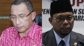 Wali Kota Ternate M. Tauhid Soleman dan Sekretaris Kota Ternate Jusuf Sunya. (Ko Edo/Rakyatmu)
