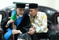 Wali Kota Ternate M. Tauhid Soleman Bersama Habib Abubakar. (Humas for Rakyatmu)