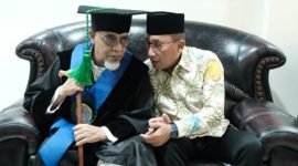 Wali Kota Ternate M. Tauhid Soleman Bersama Habib Abubakar. (Humas for Rakyatmu)