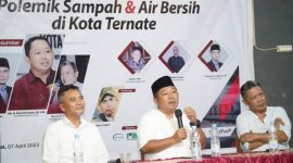 Diskusi Polemik Sumpah dan Air Bersih di Kota Ternate. (Ko Edo Huka)