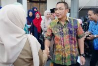 Suasana M. Tauhid Soleman Saat di Musatasi dari Sekda Kota Ternate Awal Tahun 2020. (Rakyatmu)