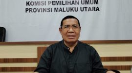 Divisi Teknis Penyelenggaraan KPU Provinsi Maluku Utara Bachari Mahmud (Rakyatmu)