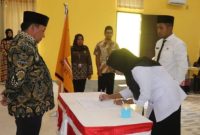 Pendatanganan SK CPNS 100 Persen di Aula II eks Kantor Bupati (Humas Taliabu for Rakyatmu)