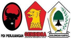 Ilustrasi Tiga Partai Politik (Istimewa)
