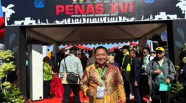 Bupati Pulau Taliabu Aliong Mus Hadiri Kegiatan Penas XVI Tahun 2023. (Humas for Rakyatmu)