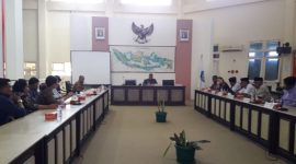 Suasana RDP DPRD Halmahera Utara bersama Pihak Pertamina dan UPTD DKP Maluku Utara. (Rakyatmu) 