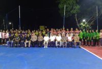 Foto Bersama di Lapangan Bola Voli Polres Halmahera Utara. (Rakyatmu)