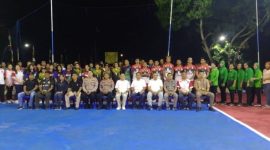 Foto Bersama di Lapangan Bola Voli Polres Halmahera Utara. (Rakyatmu)