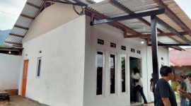 Rumah Permanen yang Dibangun Komunitas Republik Basedu Maluku Utara di Kelurahan Sango. (Rakyatmu)
