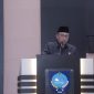 Wali Kota Ternate, M. Tauhid Soleman saat Membacakan Pidato Aspek Keuangan serta Realisasi Program dan Kegiatan Tahun Anggaran 2022. (Ongky for Rakyatmu)