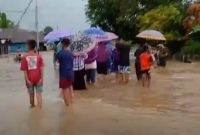 Banjir Landa Desa Waitina, Kecamatan Mangoli Timur. (Rakyatmu)