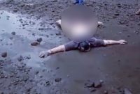 Jufri Buka warga Mafututu, Kota Tidore Kepulauan Yang Sempat Hilang Ditemukan Sudah Tidak Bernyawa di Kelurahan Takofi, Kota Ternate. (Rakyatmu)