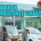 Layanan Ambulance Gratis. (Rakyatmu)