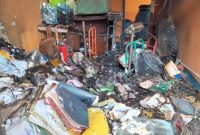 Dokumen dan Alat-alat lainya Ikut Hangus Akibat Insiden Kebakaran di Kantor Gudang Bulog Cabang Ternate. (Rakyatmu)