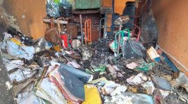 Dokumen dan Alat-alat lainya Ikut Hangus Akibat Insiden Kebakaran di Kantor Gudang Bulog Cabang Ternate. (Rakyatmu)