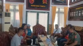 Pengurus IWO Halmahera Utara Sambangi Kodim 1508/Tobelo. (Rakyatmu)
