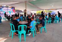 Suasana Pertandingan Kejurprov Domino yang Dilaksanakan di Benteng Oranje Kota Ternate. (Rakyatmu)