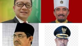 Taufik Madjid, Husain Syah, Capt. H. Ali Ibrahim dan Muhammad Kasuba. (Rakyatmu)