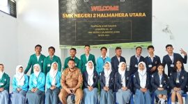 Guru Bersama 42 Siswa PKL SMK Negeri 2 Halmahera Utara. (Rakyatmu)