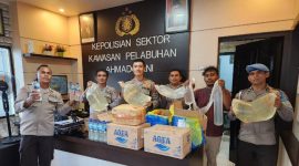 Barang Bukti yang Diamankan Polsek Ahmad Yani Ternate. (Rakyatmu)