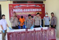Konferensi Pers Dua Tindak Pidana Sekaligus. (Humas/Rakyatmu)
