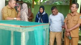 Bidang PPKL DLH Kota Ternate Membuat Kandang Budidaya Maggot. (Rakyatmu)