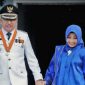 Wali Kota Ternate M. Tauhid Soleman bersama Ketua TP-PKK Marliza M. Tauhid. (Istimewa/Rakyatmu)