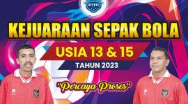 Ketua Panitia dan Sekretaris Panitia Kejuaraan Sepakbola Usia 13 dan 15 tahun 2023. (Istimewa)