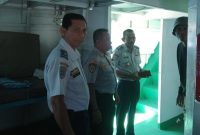 Dinas Perhubungan Kota Ternate Sambangi Pihak KM Fajar Mulia Saat Bersandar di Pelabuhan Mudaffar Sjah II Kelurahan Dufa-dufa, Kecamatan Ternate Utara. (Dishub for Rakyatmu)