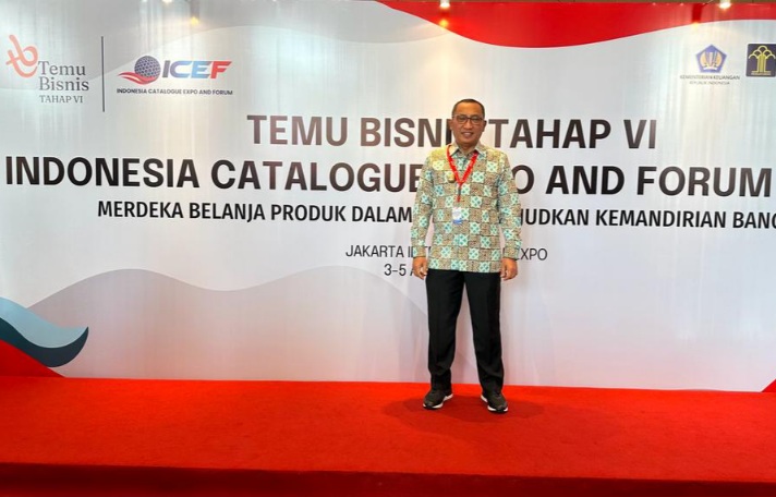 Wali Kota Ternate, M. Tauhid Soleman Menghadiri Tamu Bisnis ke VI Indonesia Expo and Forum. (Humas for Rakyatmu)