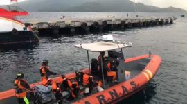 Tim Rescue Basarnas Ternate menuju LKP. (Itimewa/Rakyatmu)