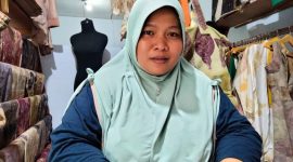 Nurjannah, Seorang Penyandang Difabel yang Maju Sebagai Bacaleg 2024 di Kota Ternate. (Rakyatmu)