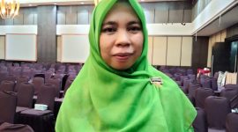Ketua Muslimat NU Maluku Utara Rosita Alting. (Rakyatmu)