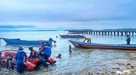 Tim Rescue Basarnas Unit Siaga Sar Morotai Melakukan Pencarian. (Istimewa/Rakyatmu)