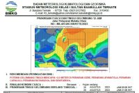 Perkiraan Cuaca dan Tinggi Gelombang. (BMKG/Rakyatmu)