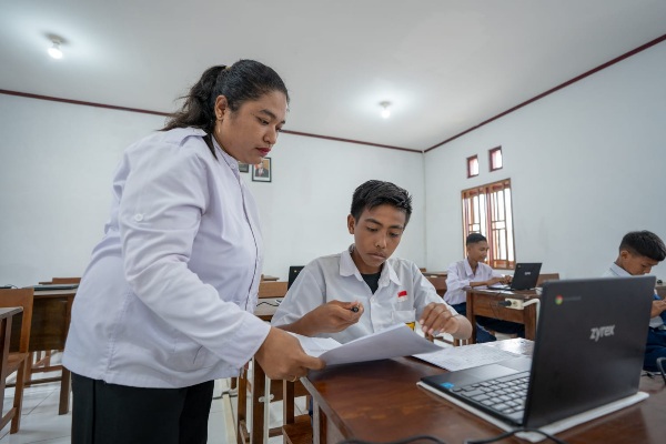 Ruang Kelas SMP Loji Permai. (Istimewa/Rakyatmu)