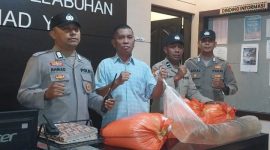 Polsek Kawasan Pelabuhan Ahmad Yani Ternate Mengamankan Minuman Keras Jenis Cap Tikus. (Rakyatmu)