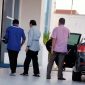 Ketua DPW Partai NasDem Maluku Utara Achmad Hatari Saat Turun Dari Mobil Untuk Menghadiri Rapat Pembahasan Pergantian Abdul Malik Ibrahim. (Rakyatmu)