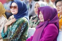 Istri Wali Kota Bogor Yane Ardian Bima Arya (Kanan) dan Istri Wali Kota Ternate, Marliza M. Tauhid. (Ko Edo for Rakyatmu)