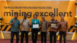 Katam dan Perhapi Beri Penghargaan Sosial dan Lingkungan kepada Harita Nickel. (Istimewa/Rakyatmu)