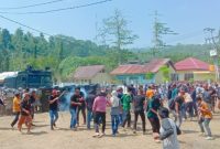 Polres Kepulauan Sula menggelar Sistem Pengamanan Kota. (Rakyatmu)
