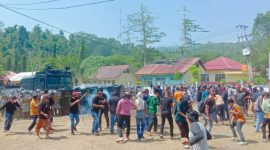 Polres Kepulauan Sula menggelar Sistem Pengamanan Kota. (Rakyatmu)