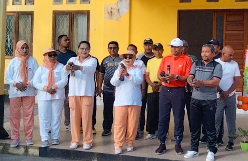 DWP Kabupaten Pulau Taliabu menggelar Pencanangan yang Ditandai dengan Pelepasan Burung Merpati. (Rakyatmu)